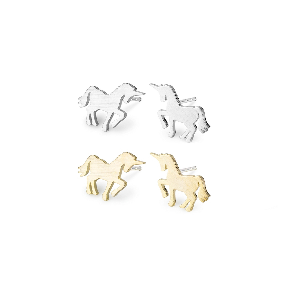 Stud earring unicorn