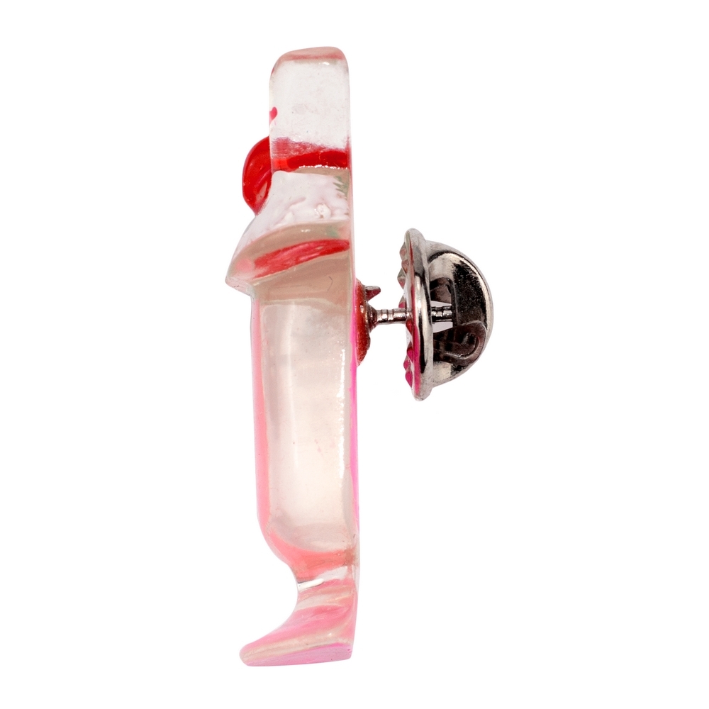 Clutch pin brooch resin hawaiian cocktail - Image 2