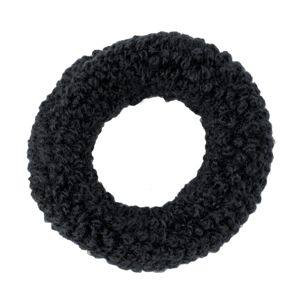 Scrunchie acrylic pony ring black