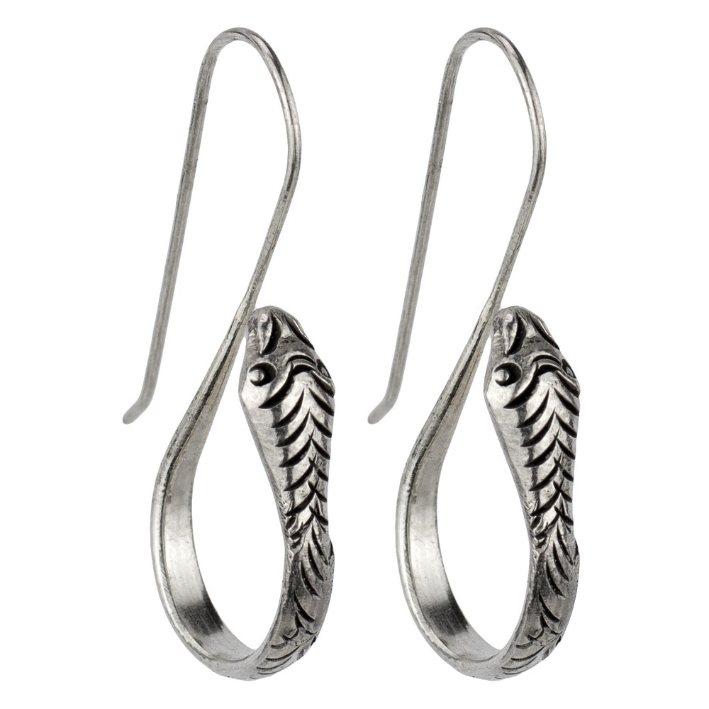Drop earring 925 silver Drop earring snake silver