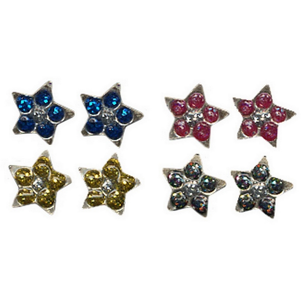 Stud earring 925 silver star