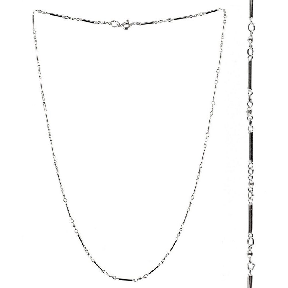 Necklace 925 silver rod & ball