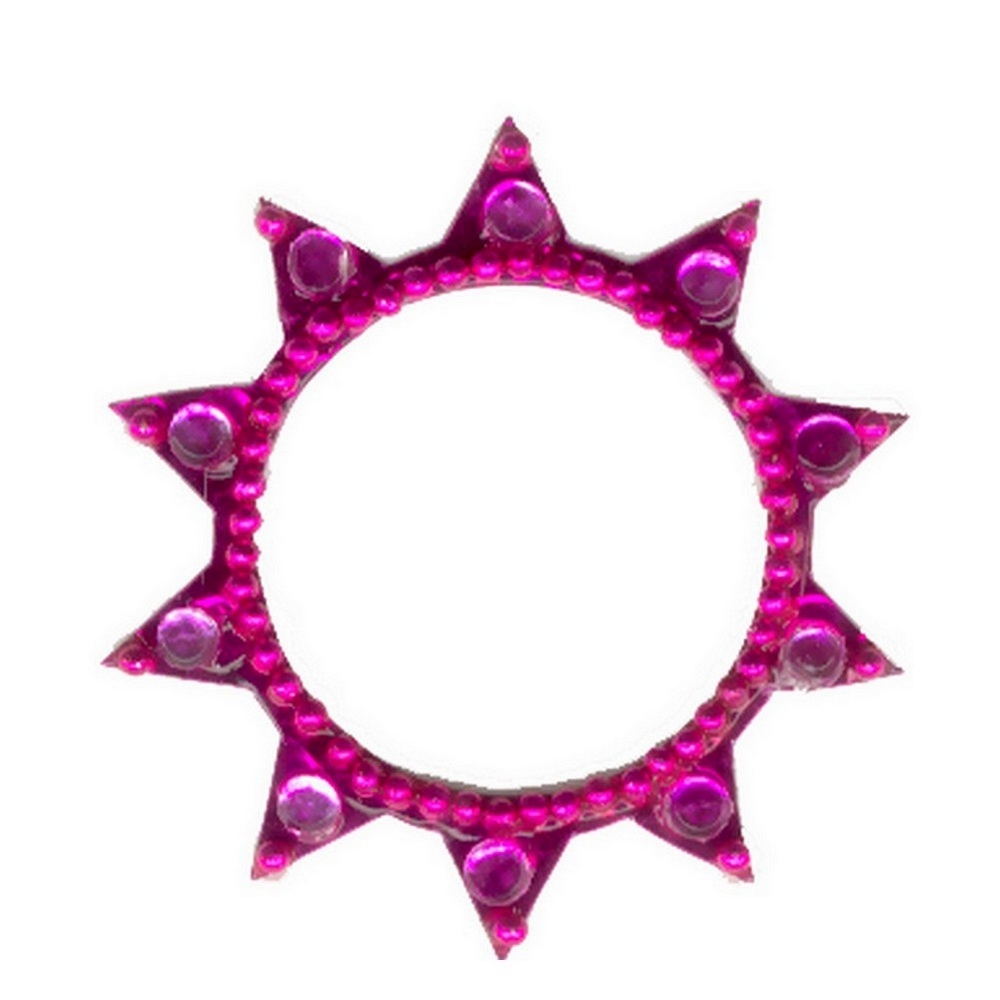 Tattoo applique crystal glass belly crystals 10 point star
