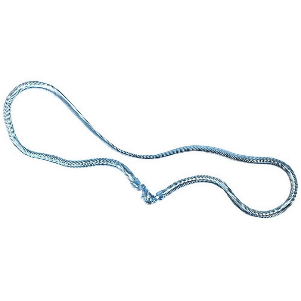 Necklace 4mm flat snake chain 41cm
