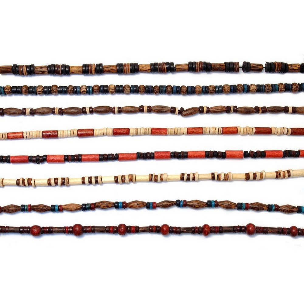 Necklace wood & coconut