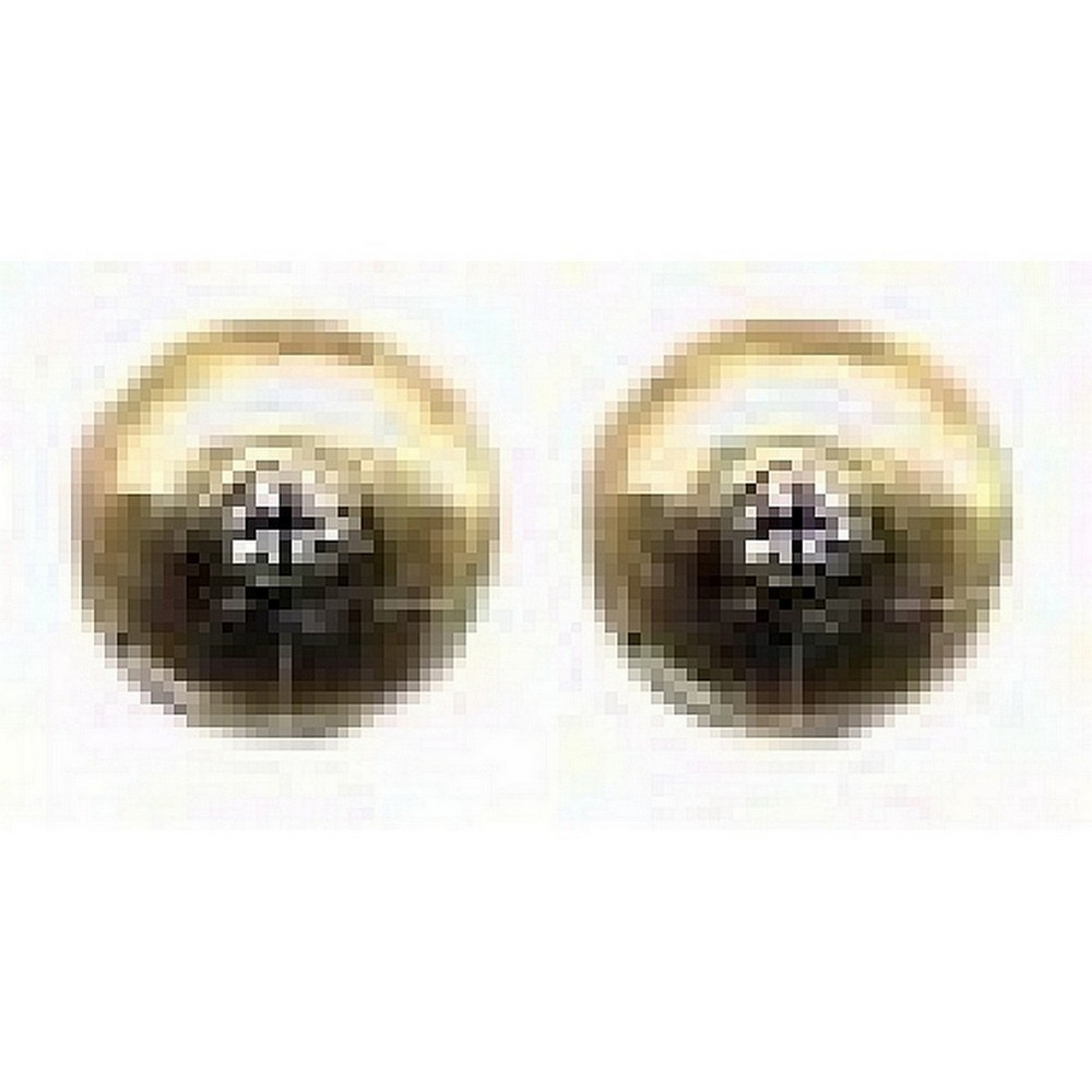 Stud earring gold 9ct & diamond circle