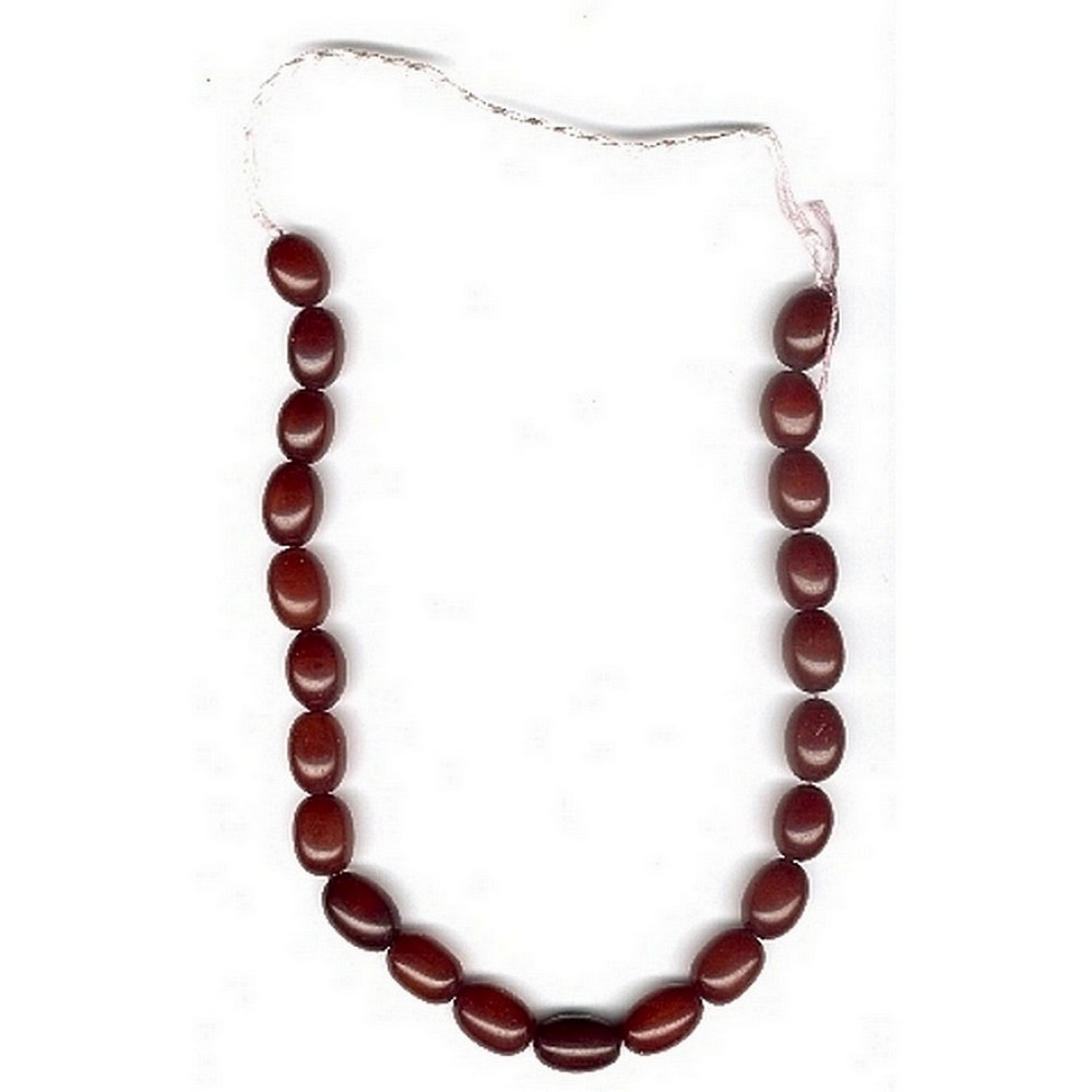 Necklace resin oval bead