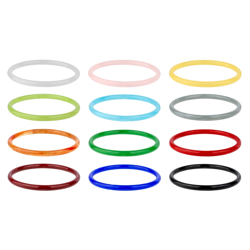 Bangle glass plain assorted colours assorted colours