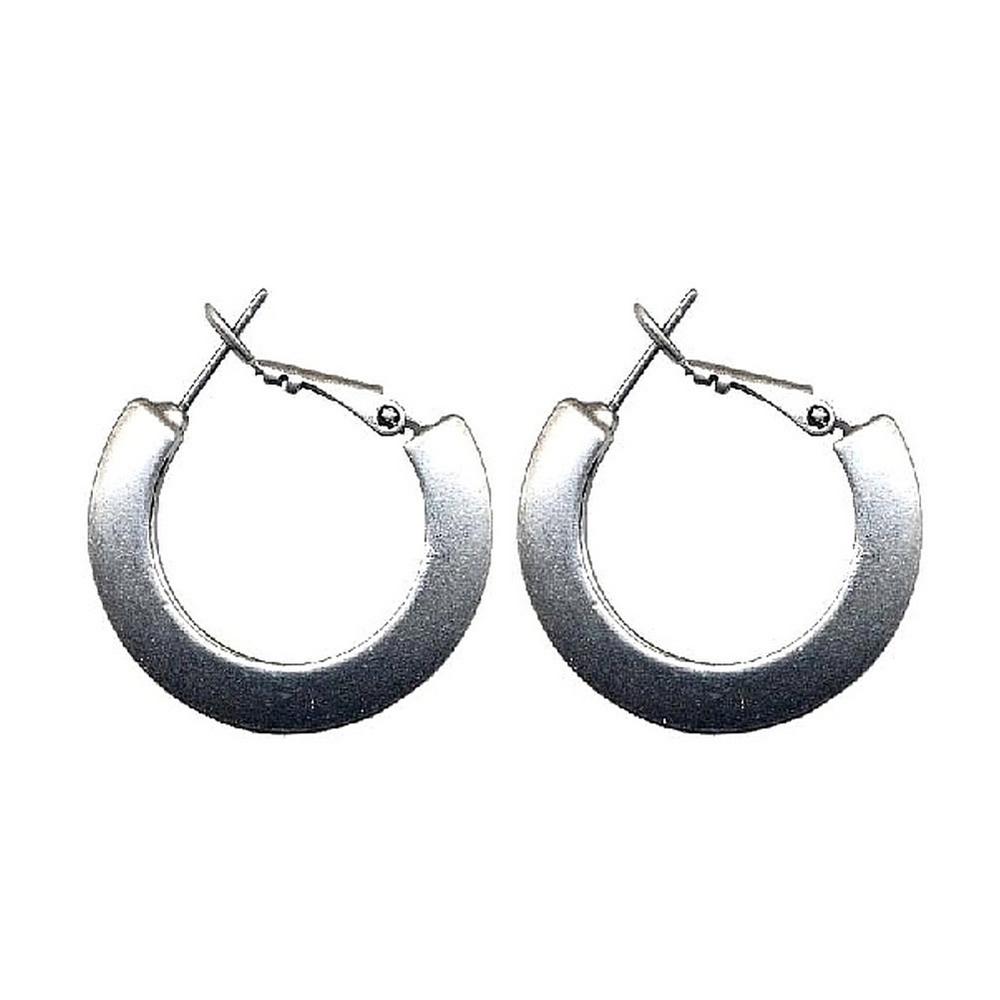 Hoop earring pewter 28mm