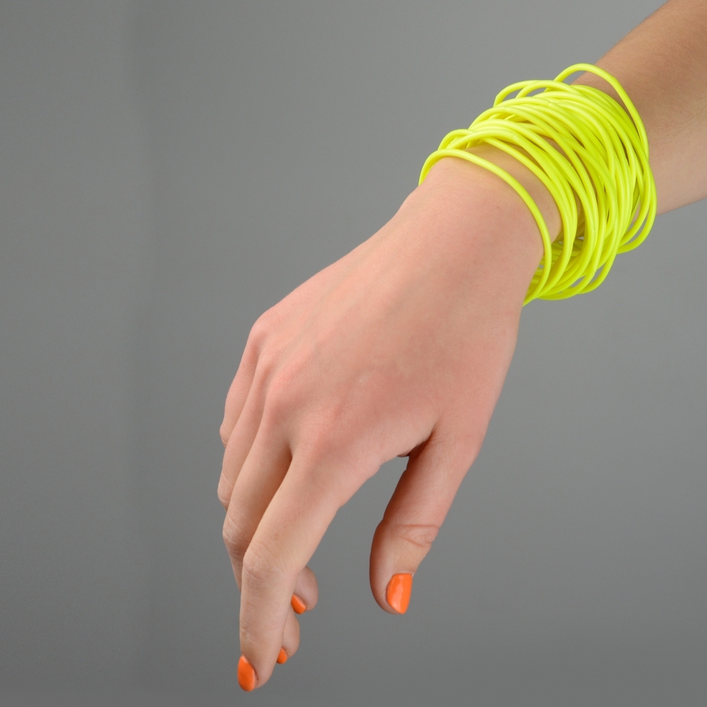 Bracelet pack of 4 yellow