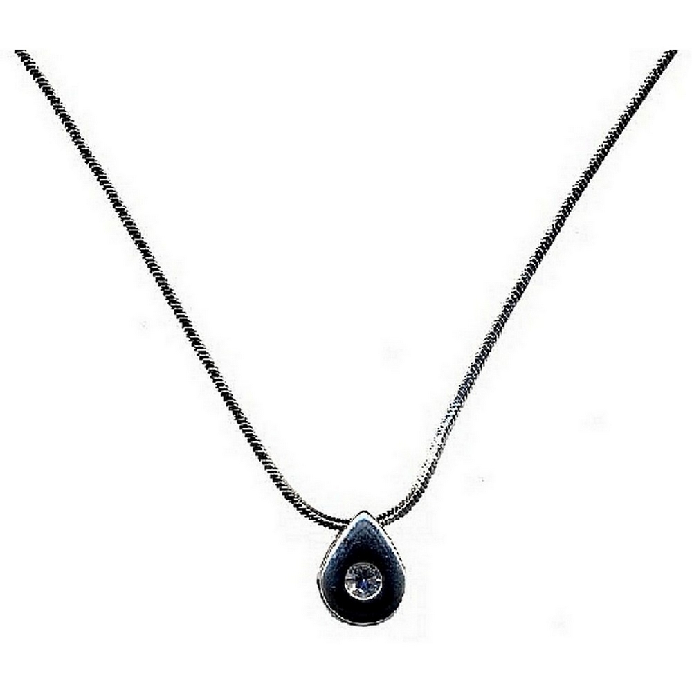 Necklace Teardrop Crystal Centre