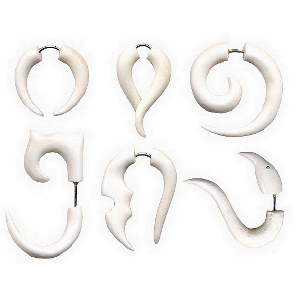 Ear pin bone Spirals Naturals