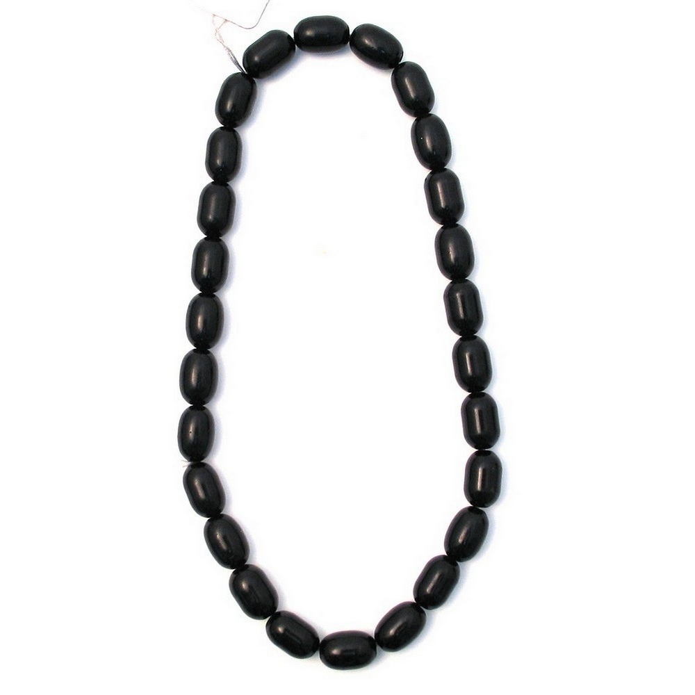 Necklace glass stretch - oval