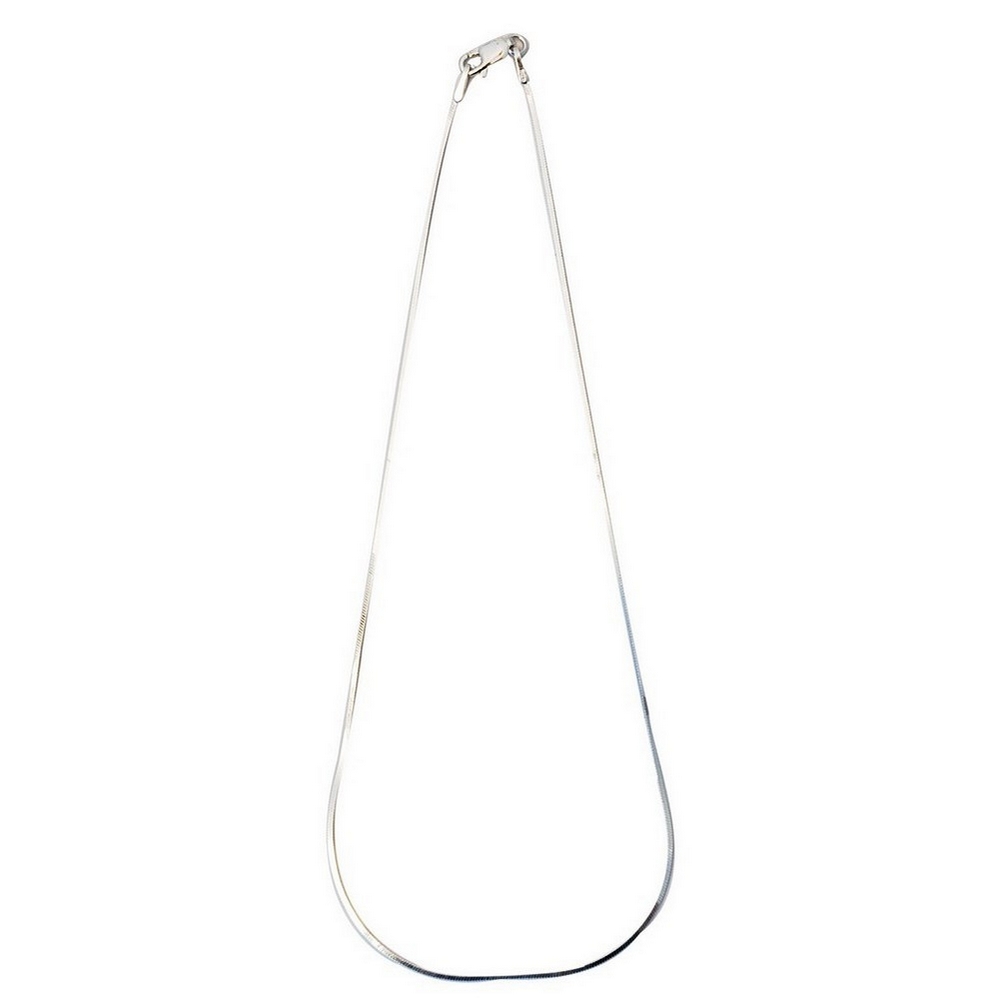 Necklace chain 925 silver fine square cut snake 36cm