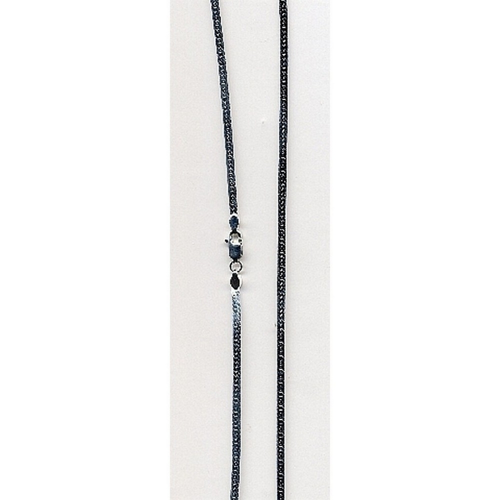 Necklace chain 925 silver herring bone flat smooth 78cm