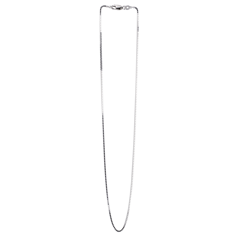 Necklace chain 925 silver venetian box smooth 41cm
