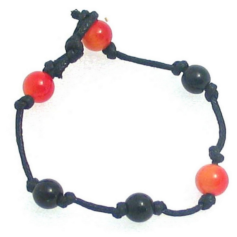 Bracelet stone knot bead 8mm