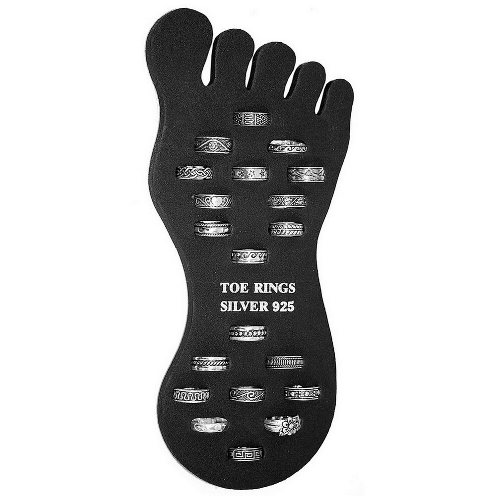 Toe ring 925 silver band