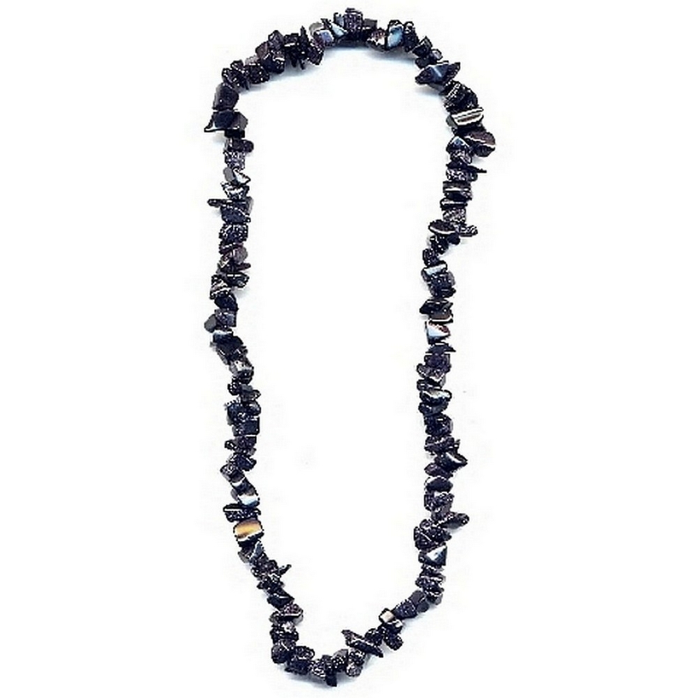 Necklace gem stone onyx