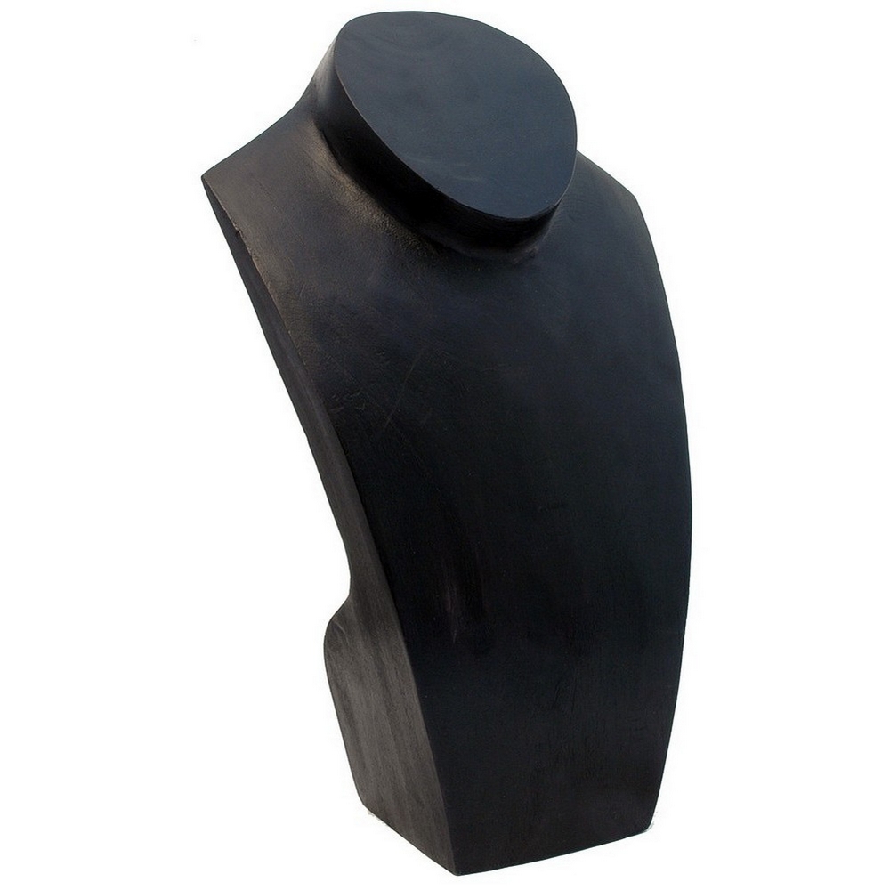 POS stand display wood neck black 19 x 8 x 28cm