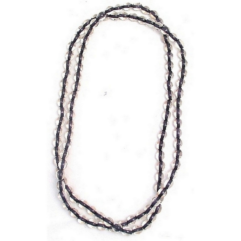 Necklace resin sweetie black core long
