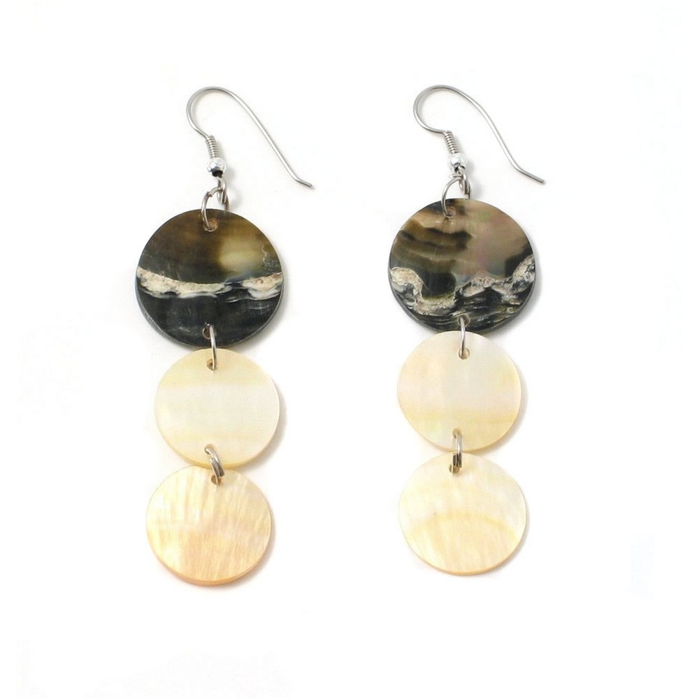 Drop earring shell 3 drop