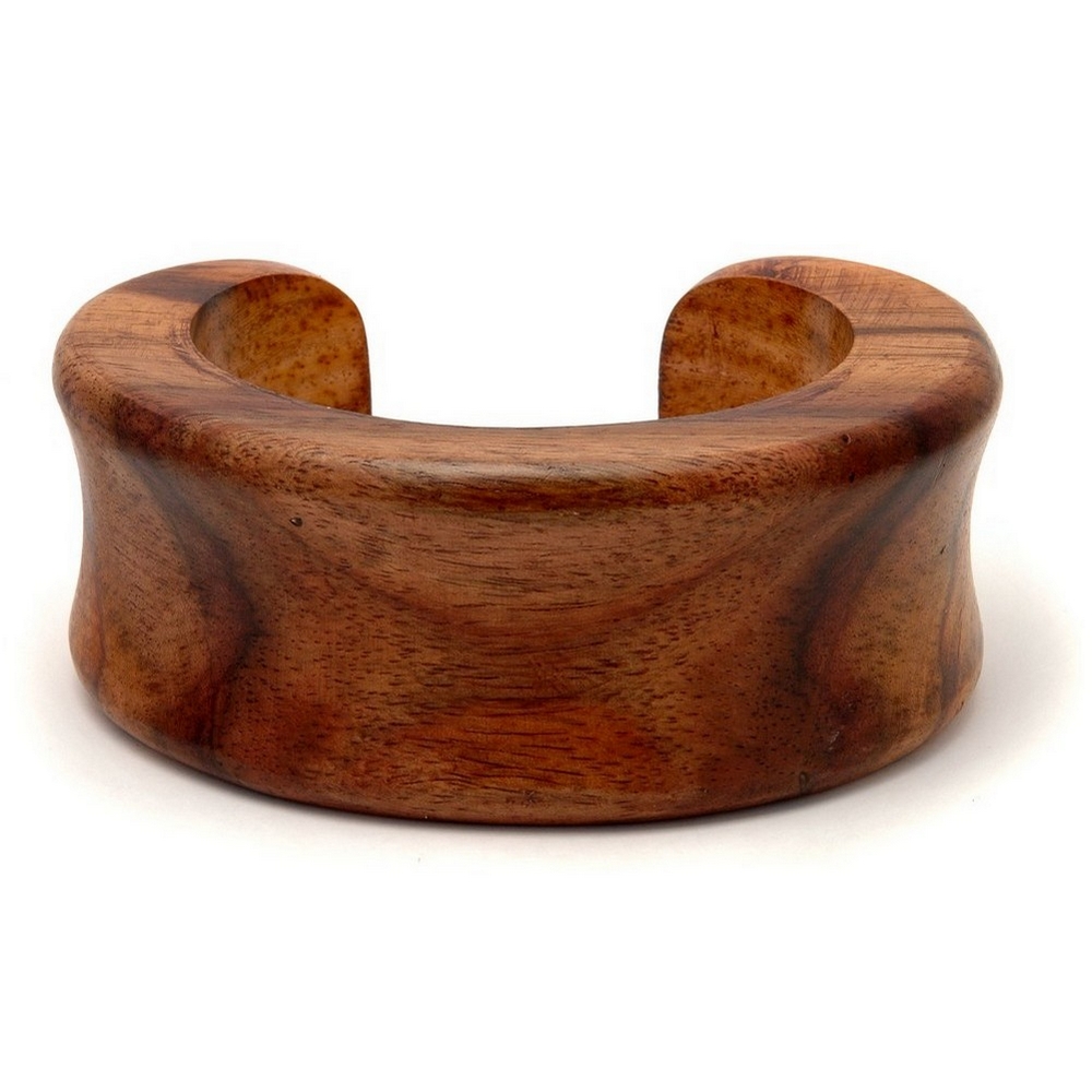 Bracelet wood curved