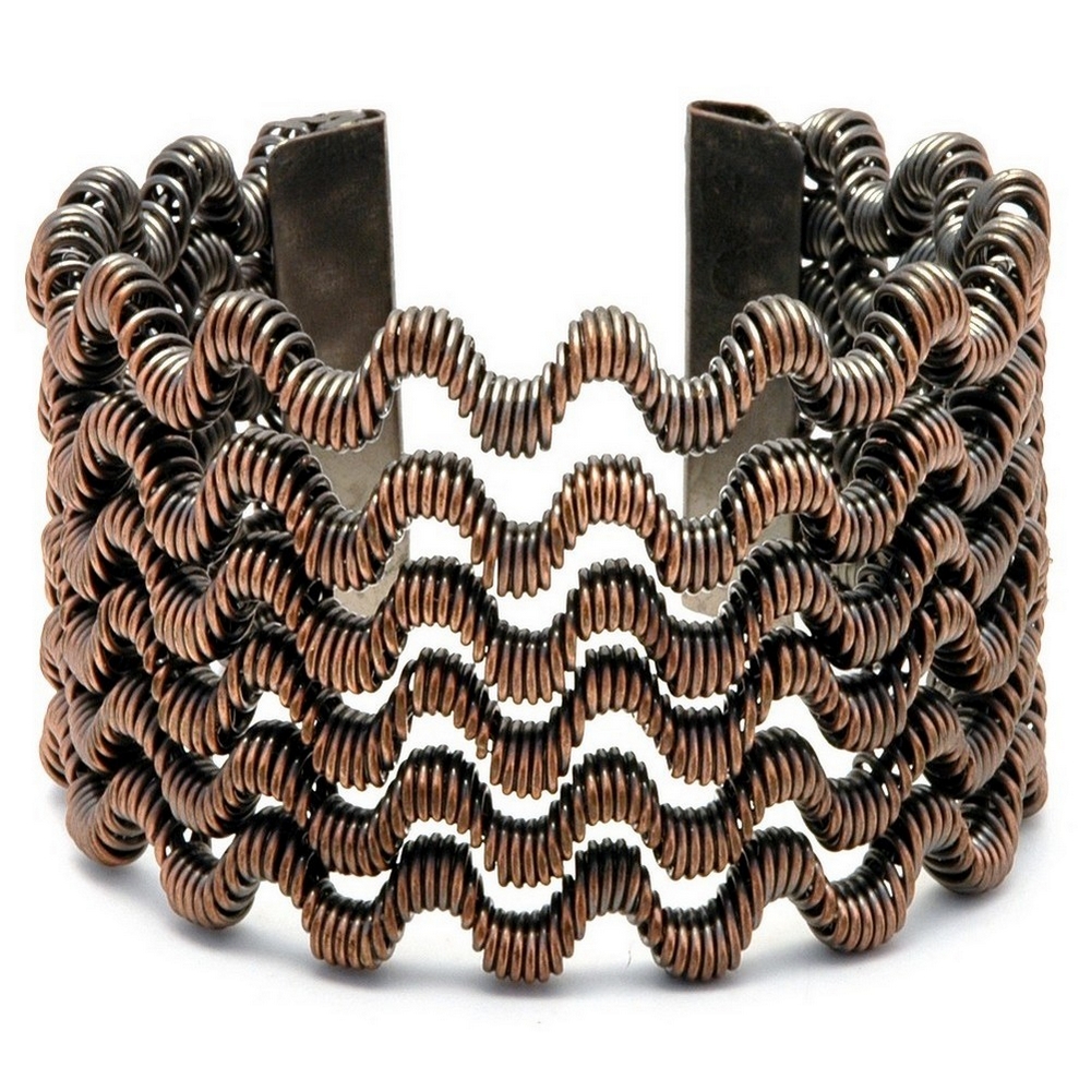 Bracelet 6 row wave