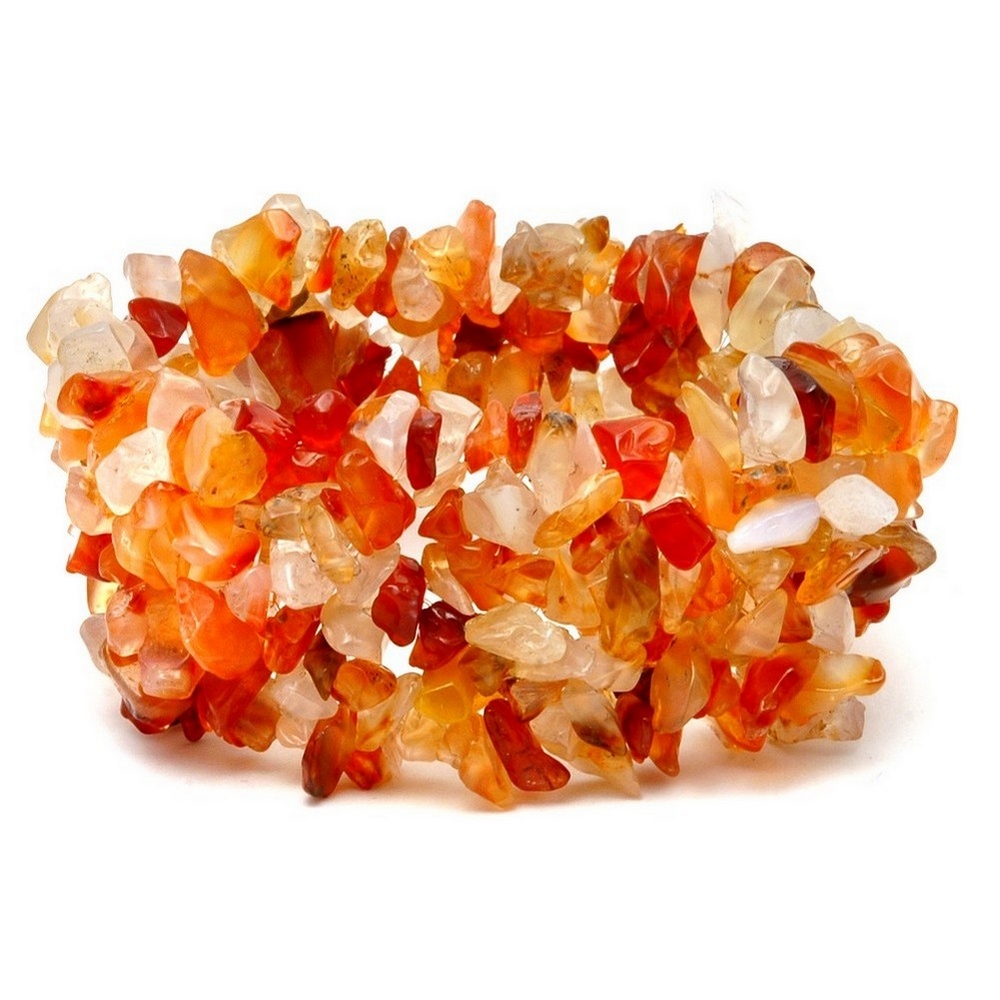 Bracelet stone Chip Agate 30mm
