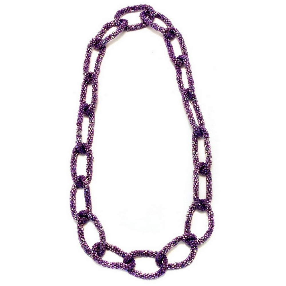 Necklace glass bead chain