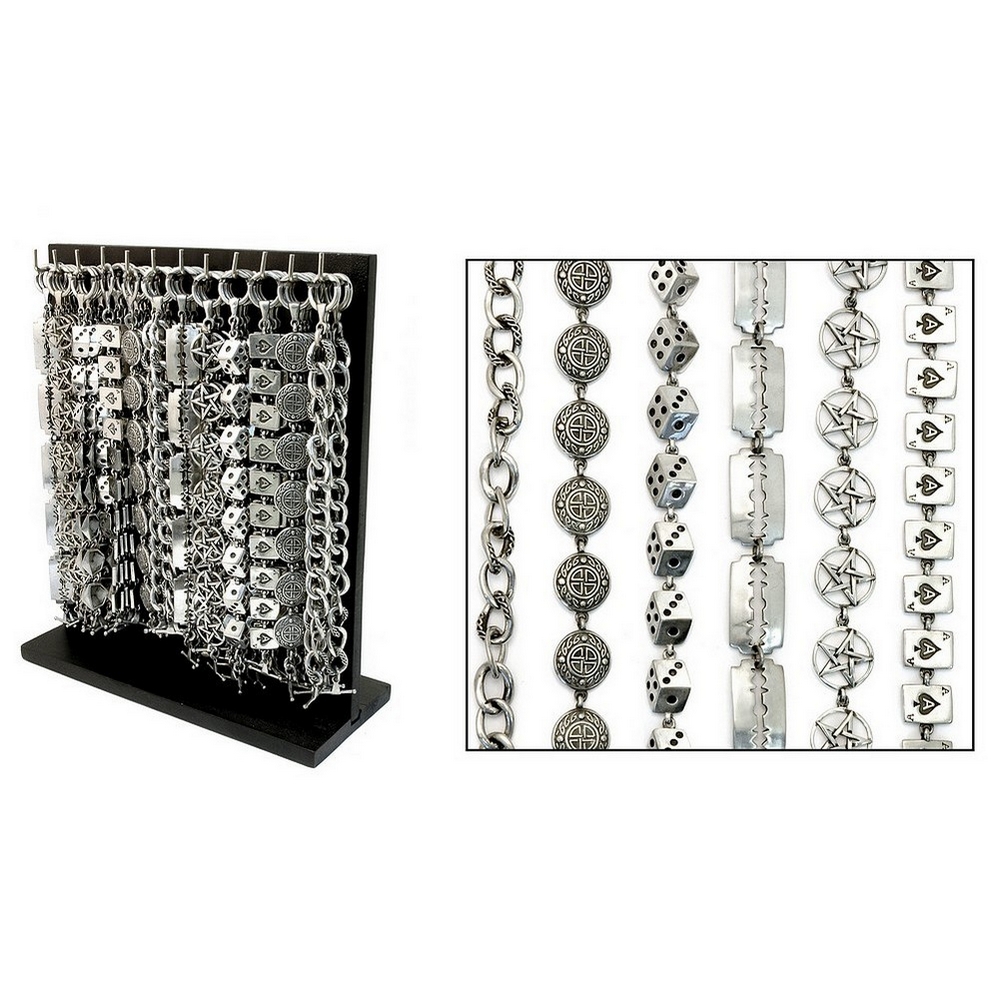 Bracelet pewter assorted mens designs