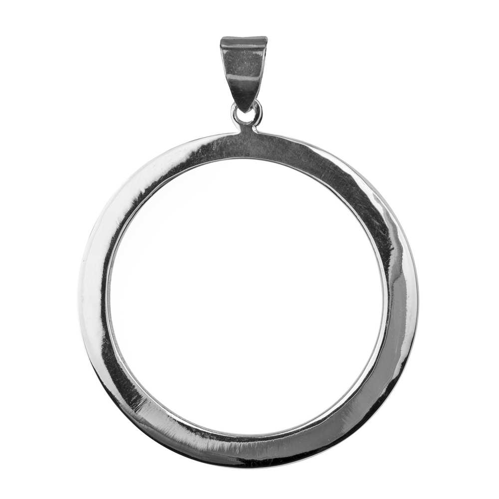 Necklace with a pendant 925 silver 5MM LARGE CIRCLE