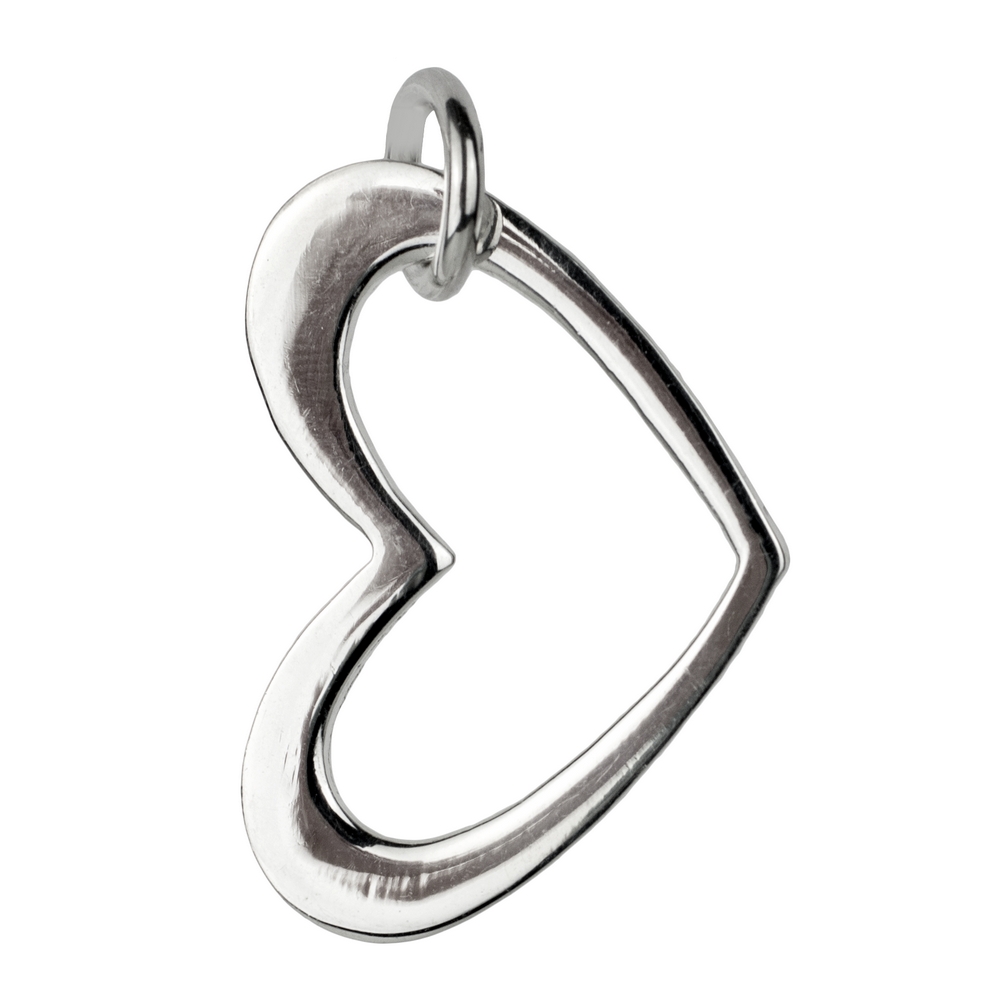 Necklace with a pendant 925 silver heart