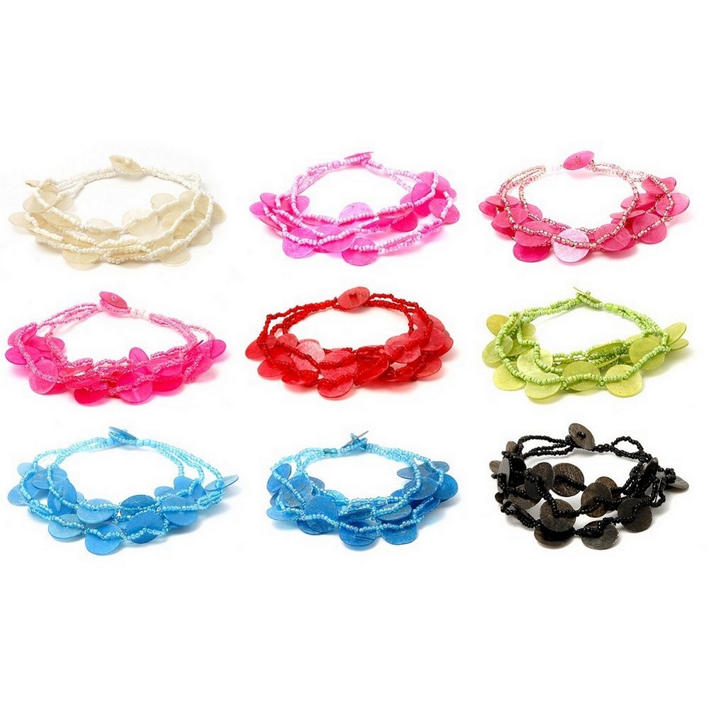 Bracelet capis shell 3 row