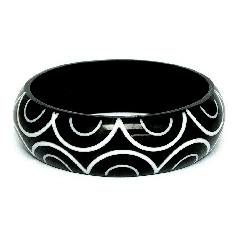 Bangle resin shell optic inlay 23mm