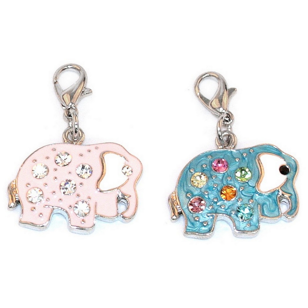 Charm enamel elephant
