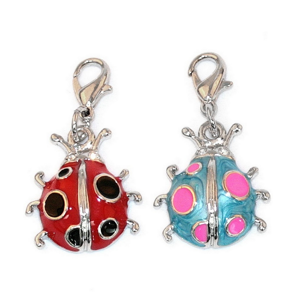 Charm enamel ladybird