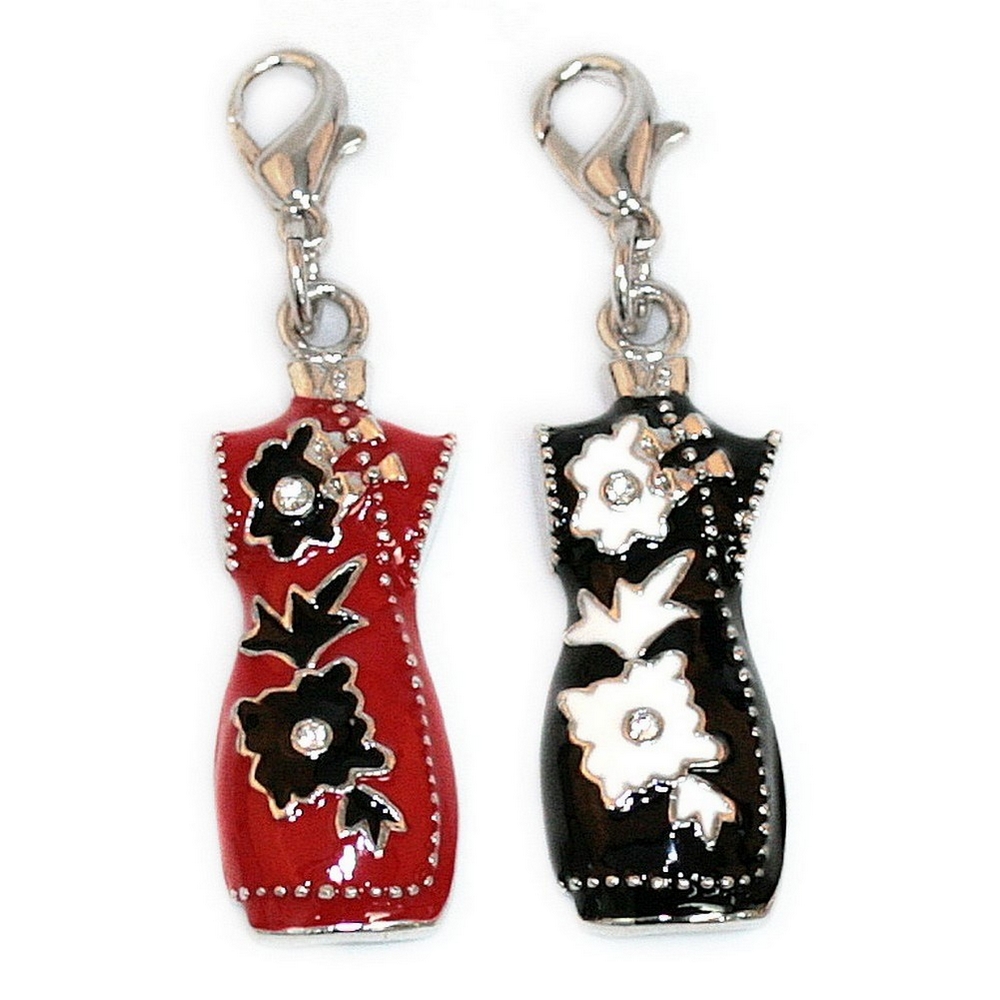 Charm enamel dress straight