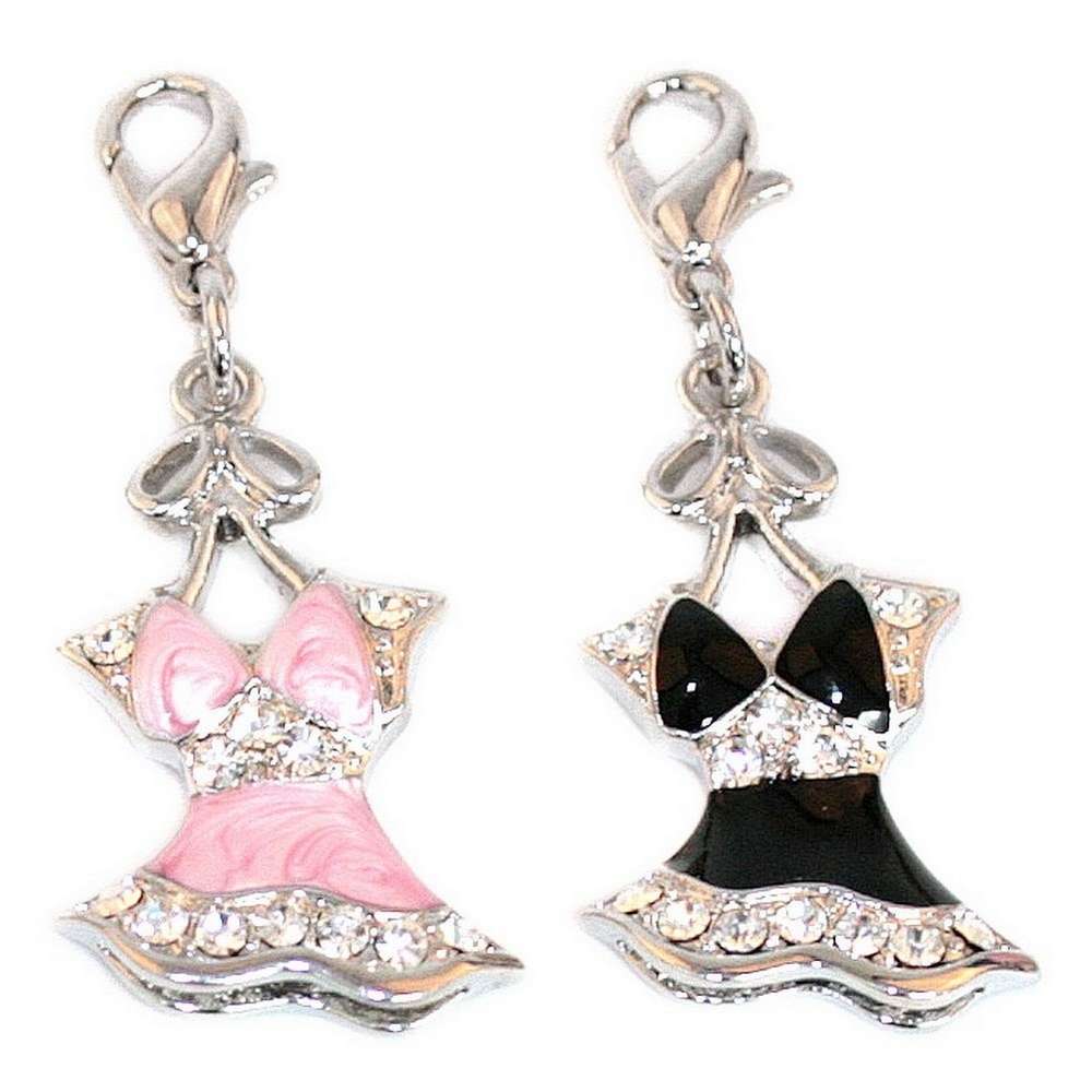 Charm enamel dress flared