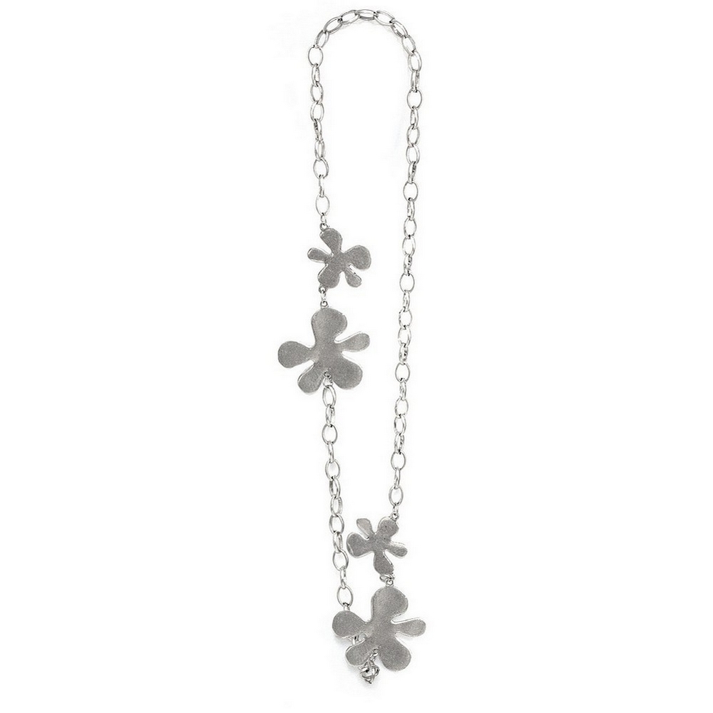 Necklace chain - splash drop flower 96cm