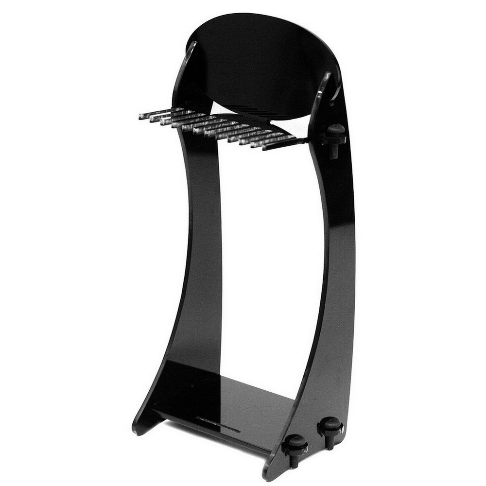 POS stand display acrylic bracelet 12 pegs black 12 x 9 x 31cm