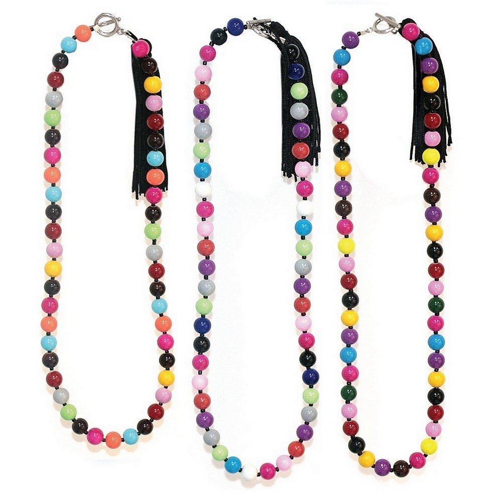 Bead string necklace glass & bead shanghai