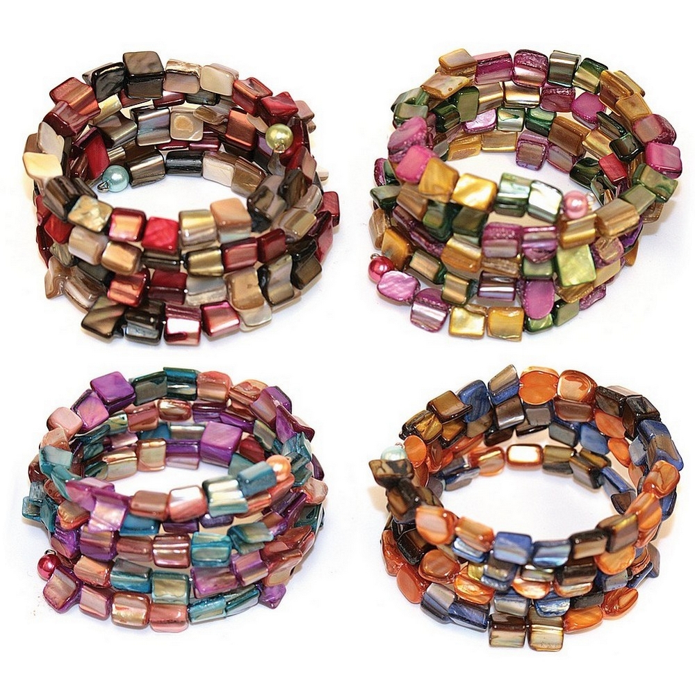 Bracelet stone wrap around nugget