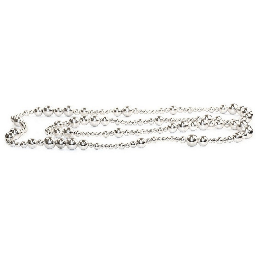 Necklace silver bubble bead