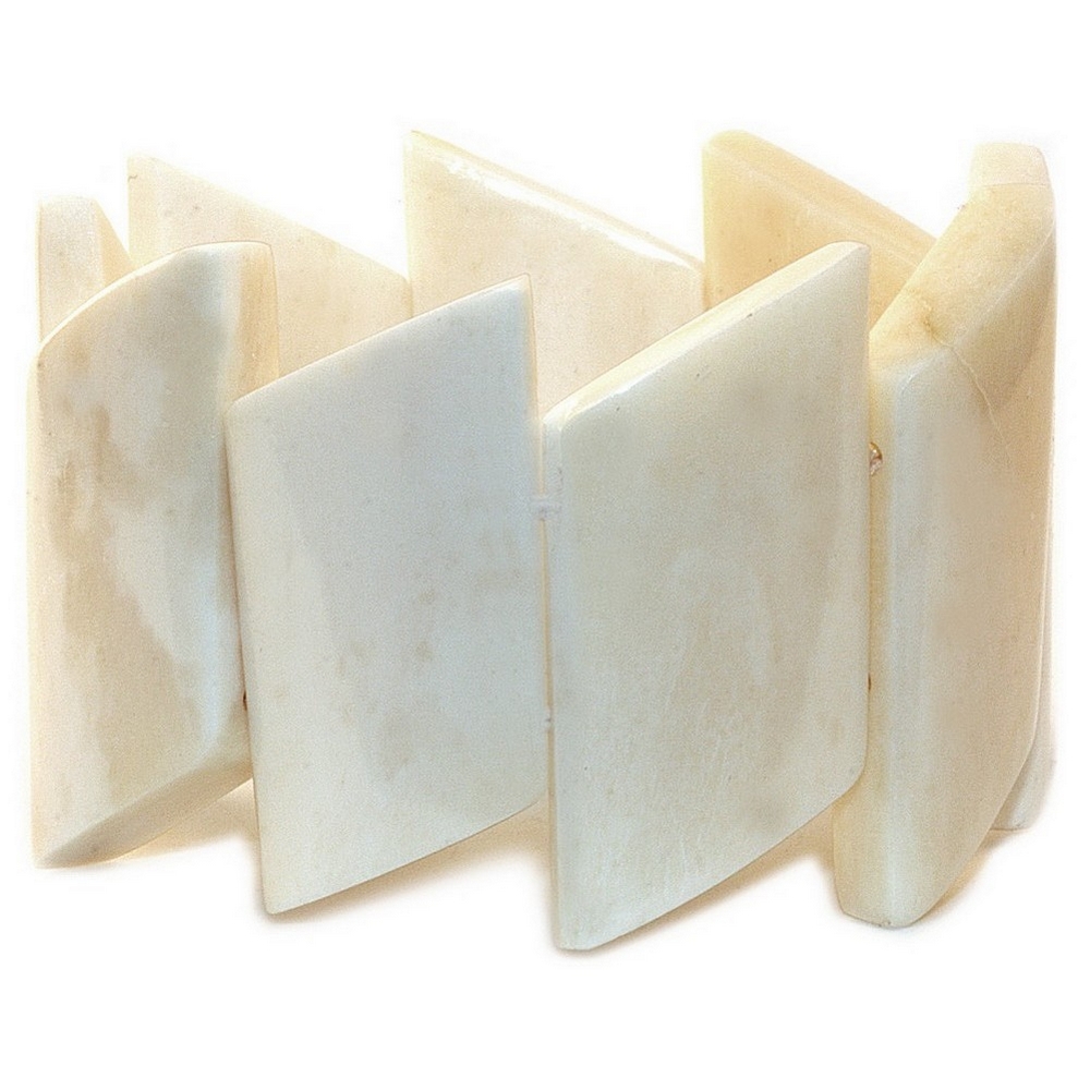 Bracelet bone rhombic white