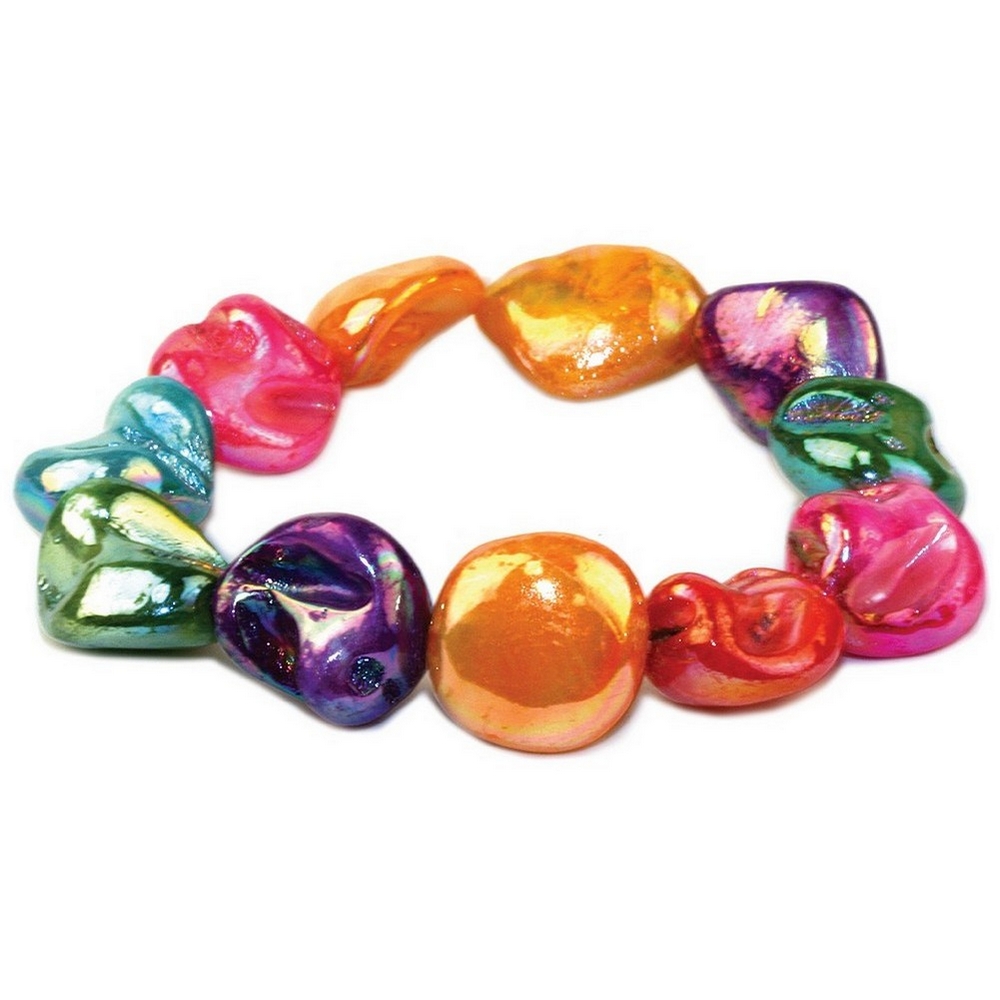 Bracelet shell sugar lustre nugget 18cm