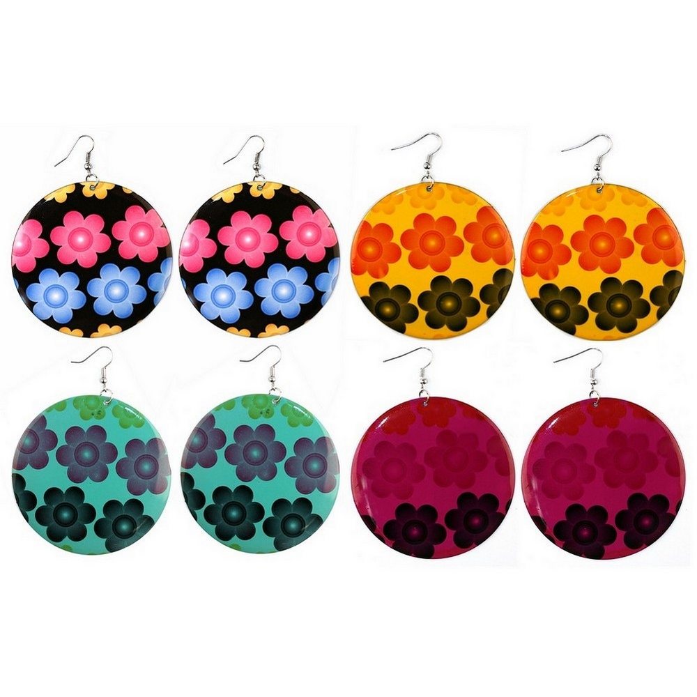 Drop earring flower power