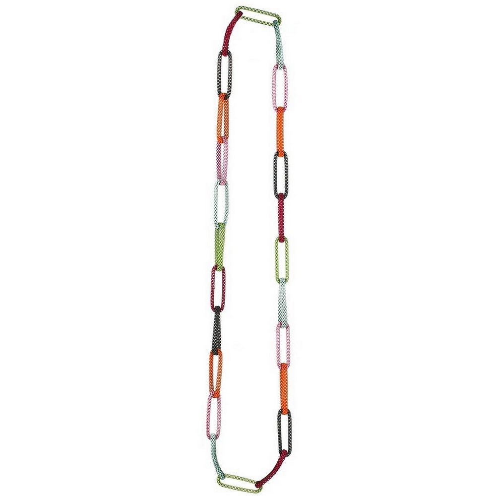Necklace summer colour chain 90cm