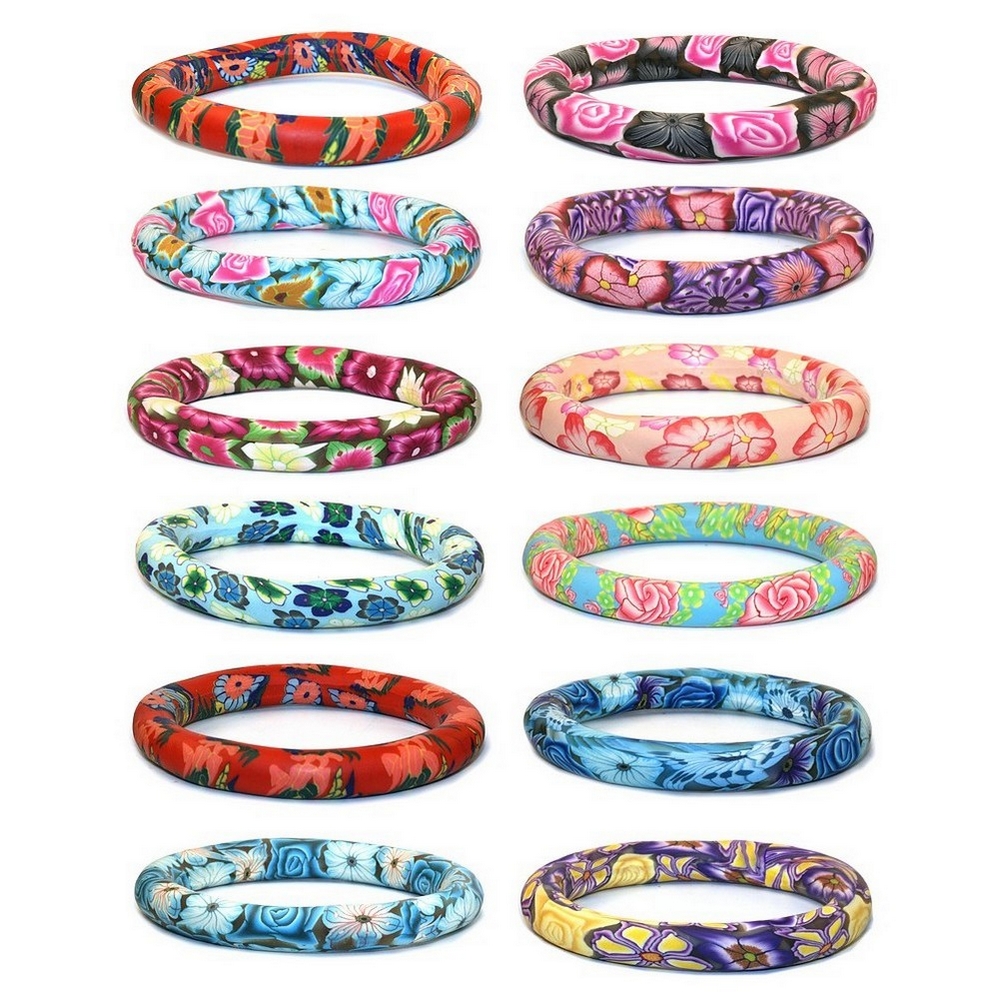 Bangle resin floral designs