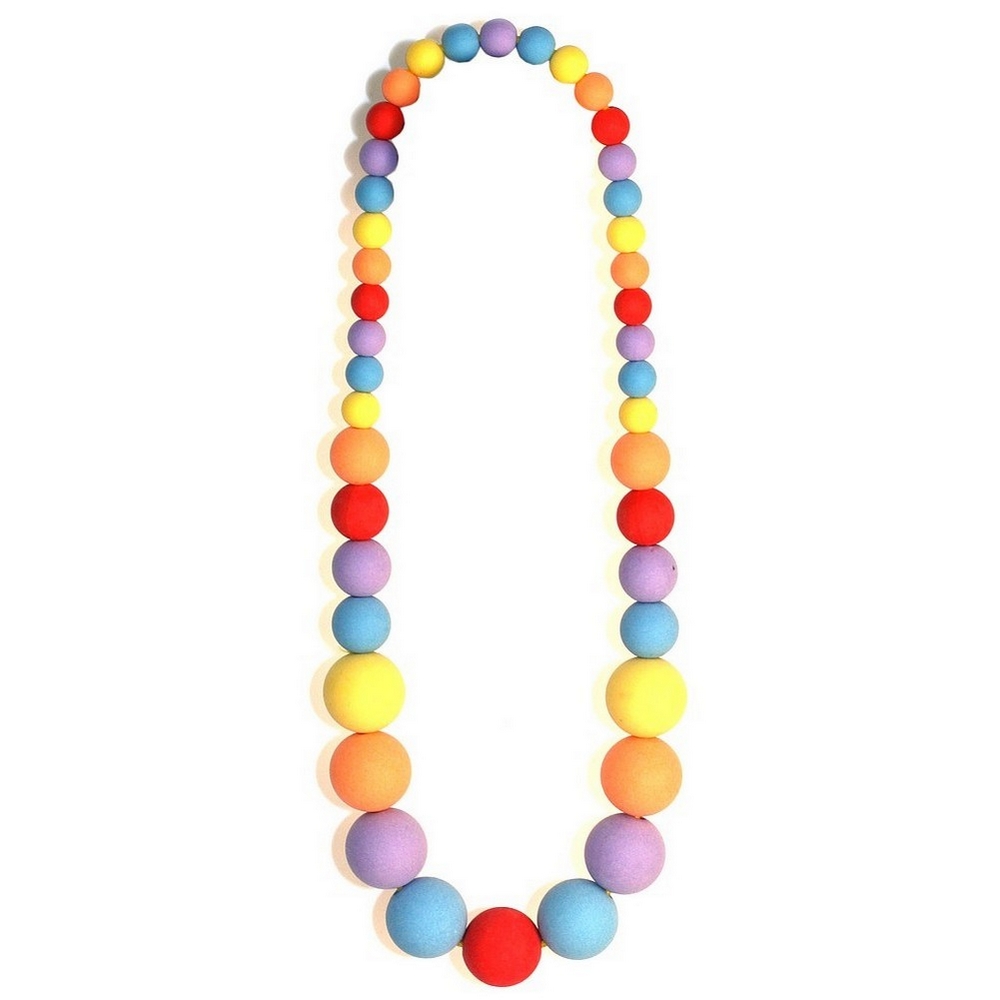 Necklace resin frosted sugar ball beads
